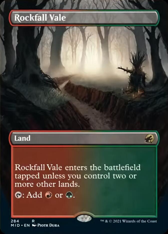 Rockfall Vale (Borderless) [Innistrad: Midnight Hunt] (MID 284)