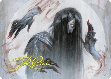 Clawing Torment Art Card (Gold-Stamped Signature) [Kamigawa: Neon Dynasty Art Series] (ANEO 32)
