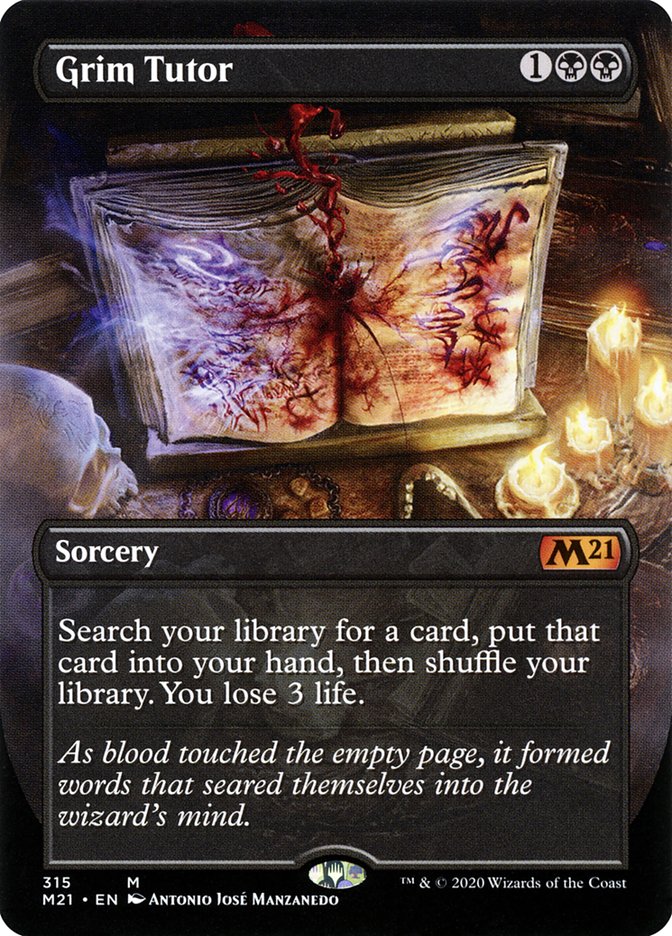 Grim Tutor (Alternate Art) [Core Set 2021] (M21 315)