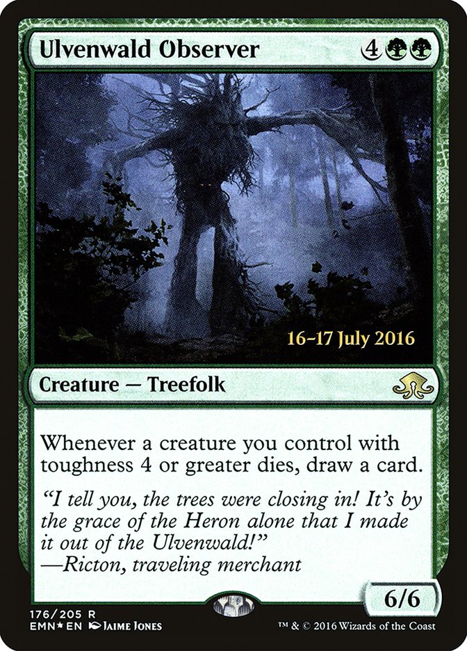 Ulvenwald Observer  [Eldritch Moon Prerelease Promos] (PEMN 176S)