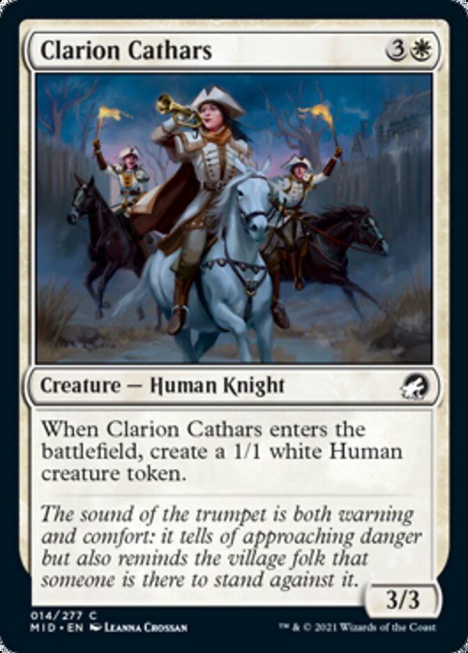 Clarion Cathars [Innistrad: Midnight Hunt] (MID 14)
