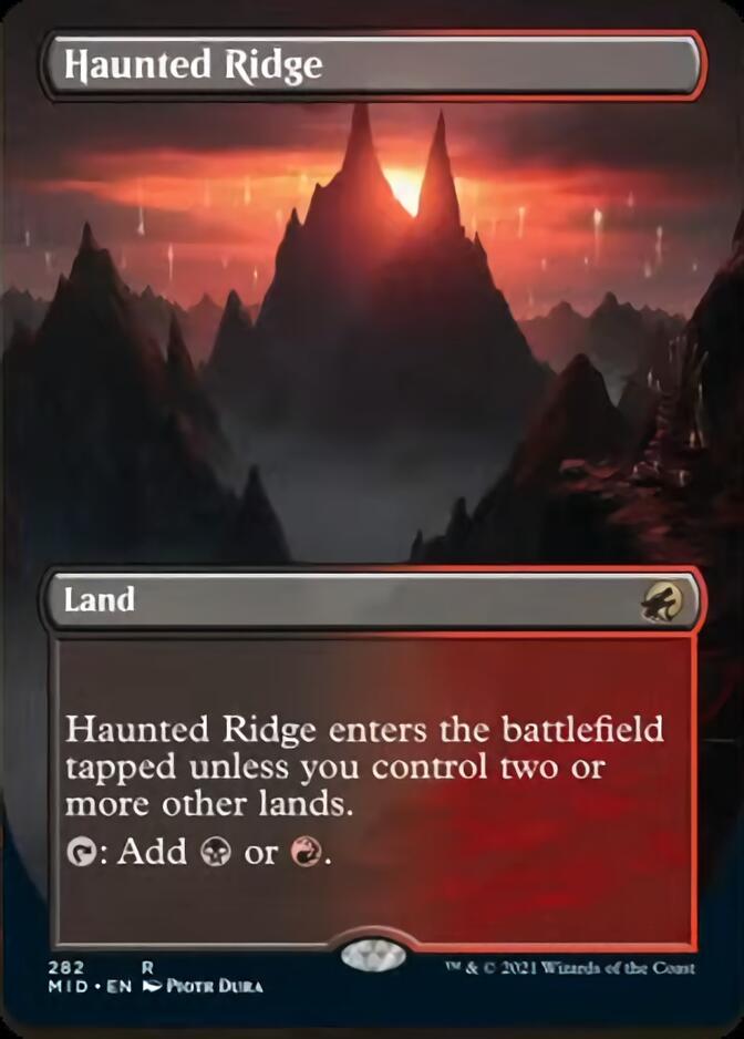Haunted Ridge (Borderless) [Innistrad: Midnight Hunt] (MID 282)