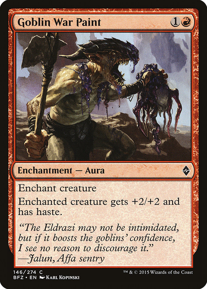 Goblin War Paint [Battle for Zendikar] (BFZ 146)
