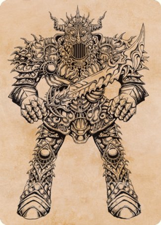 Iron Golem (Showcase) Art Card [Dungeons & Dragons: Adventures in the Forgotten Realms Art Series] (AAFR 80)