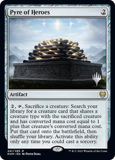 Pyre of Heroes [Kaldheim Promo Pack] (PKHM 241)