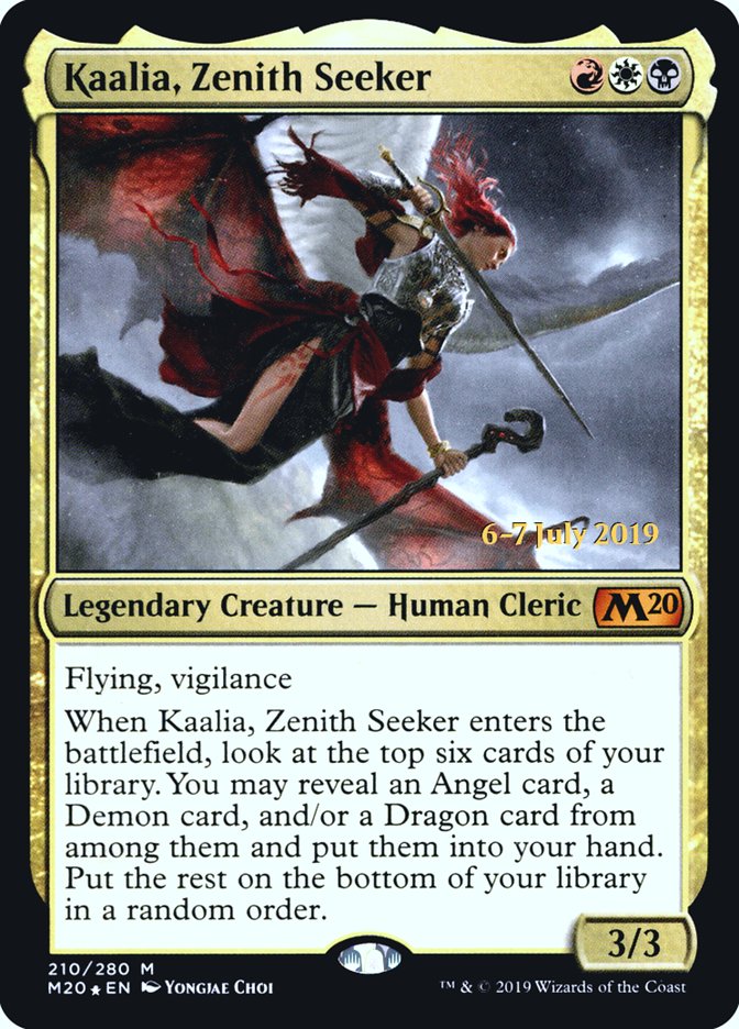 Kaalia, Zenith Seeker  [Core Set 2020 Prerelease Promos] (PM20 210S)