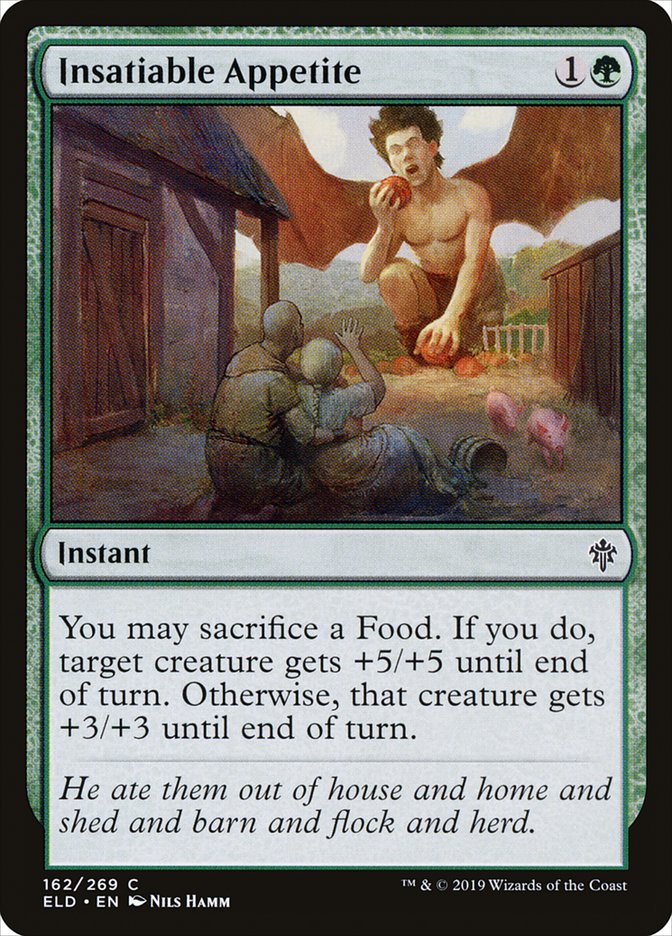 Insatiable Appetite [Throne of Eldraine] (ELD 162)