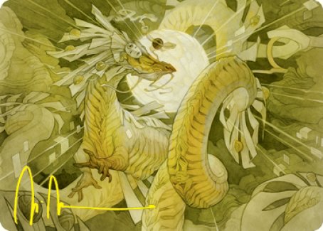 Brilliant Restoration Art Card (Gold-Stamped Signature) [Kamigawa: Neon Dynasty Art Series] (ANEO 22)