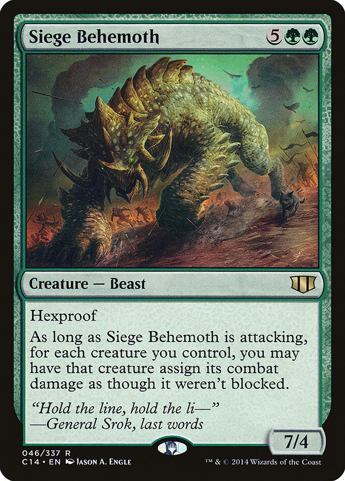 Siege Behemoth [Commander 2014] (C14 46)