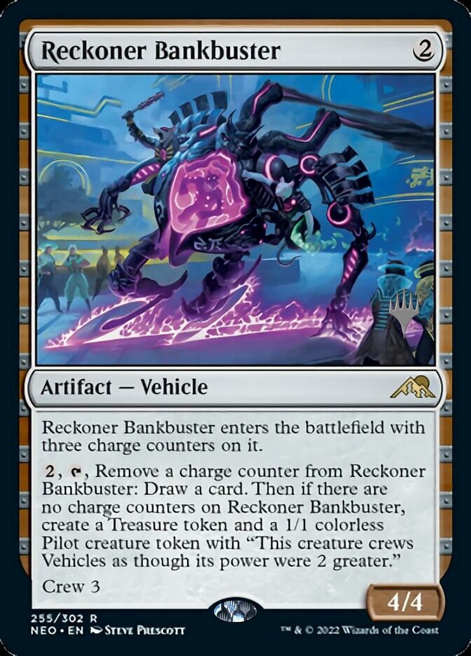 Reckoner Bankbuster (Promo Pack) [Kamigawa: Neon Dynasty Promos] (PNEO 255)