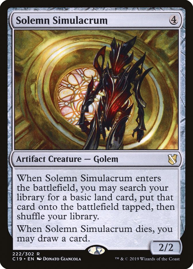 Solemn Simulacrum [Commander 2019] (C19 222)
