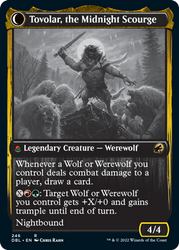 Tovolar, Dire Overlord // Tovolar, the Midnight Scourge [Innistrad: Double Feature] (DBL 246)