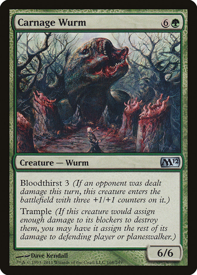 Carnage Wurm [Magic 2012] (M12 168)