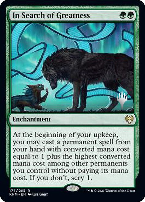 In Search of Greatness [Kaldheim Promo Pack] (PKHM 177)