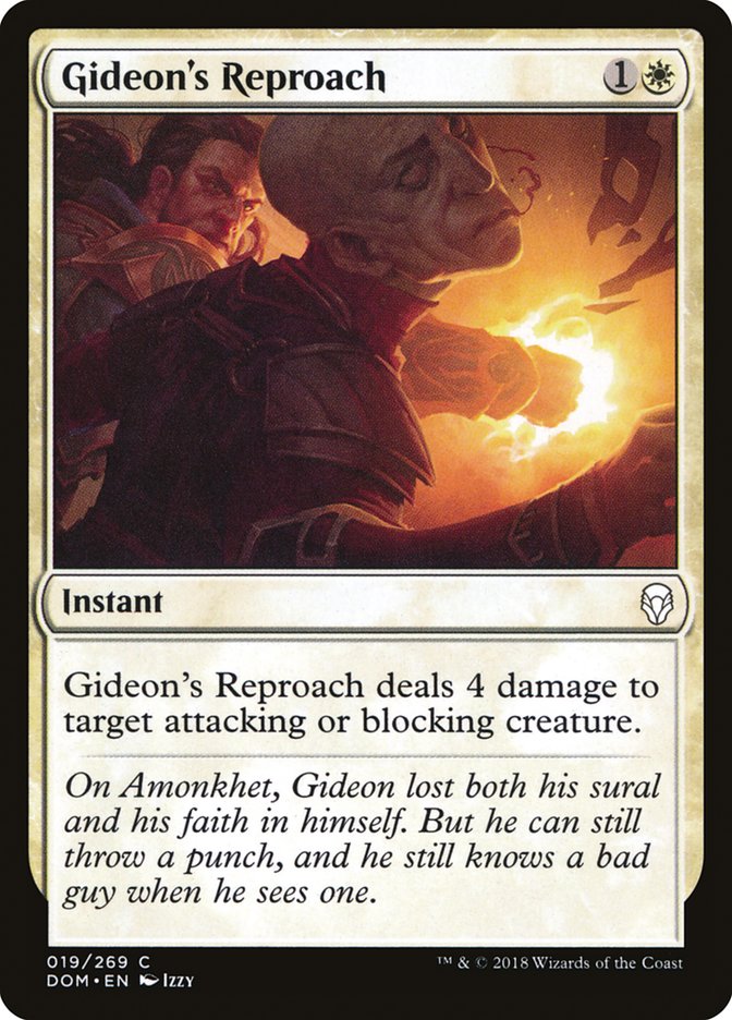 Gideon's Reproach [Dominaria] (DOM 19)