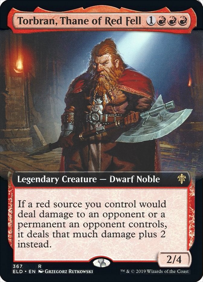 Torbran, Thane of Red Fell (Extended Art) [Throne of Eldraine] (ELD 367)
