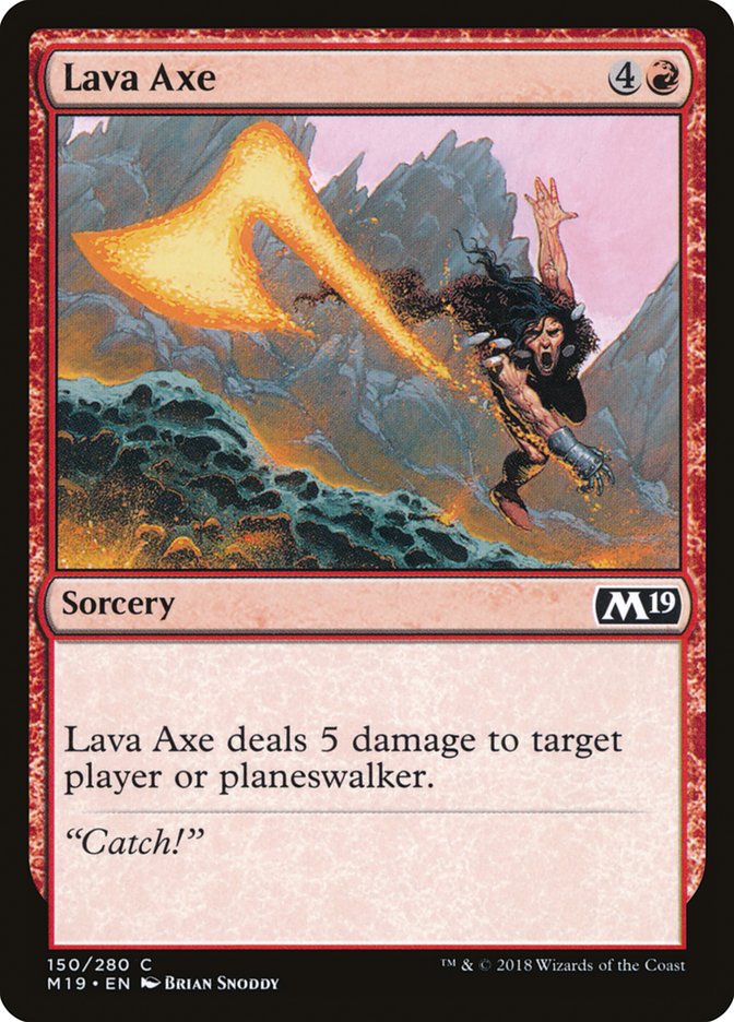 Lava Axe [Core Set 2019] (M19 150)