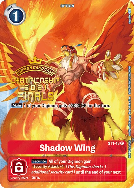 Shadow Wing [ST1-13] (2021 Championship Finals Tamer‘s Evolution Pack) [Starter Deck: Gaia Red Promos]