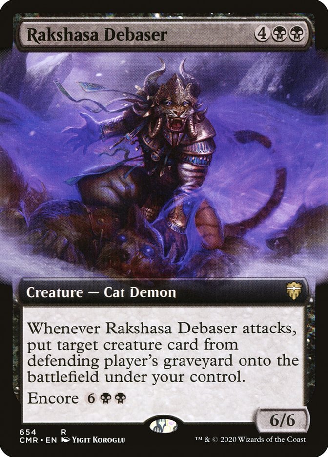 Rakshasa Debaser (Extended Art) [Commander Legends] (CMR 654)