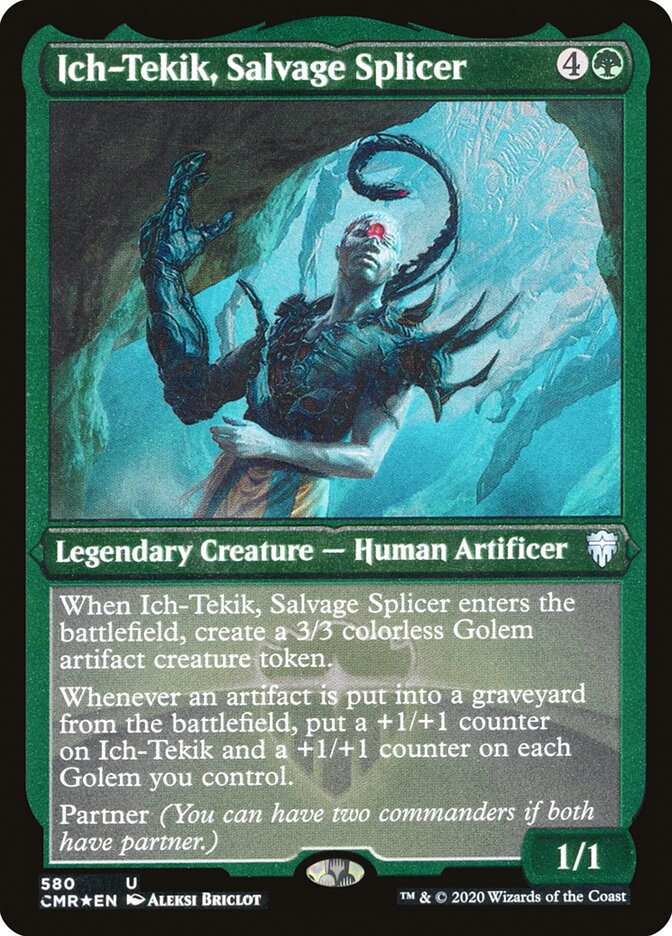 Ich-Tekik, Salvage Splicer [Commander Legends Etched] (PCMR 580)