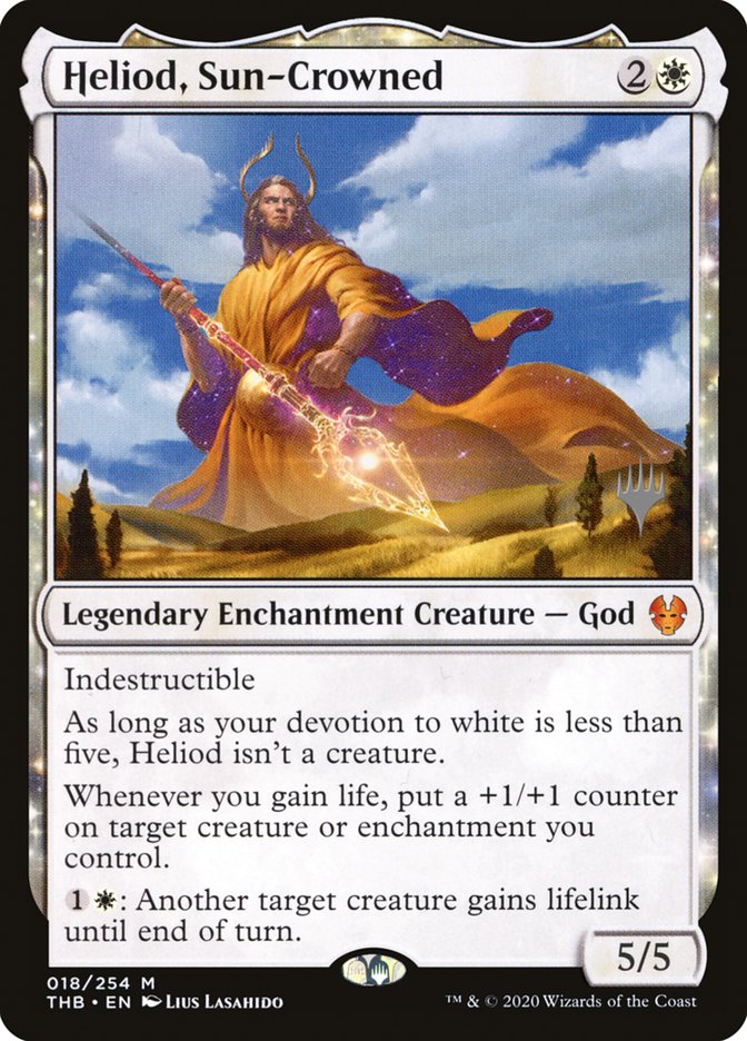 Heliod, Sun-Crowned (Promo Pack) [Theros Beyond Death Promos] (PTHB 18P)