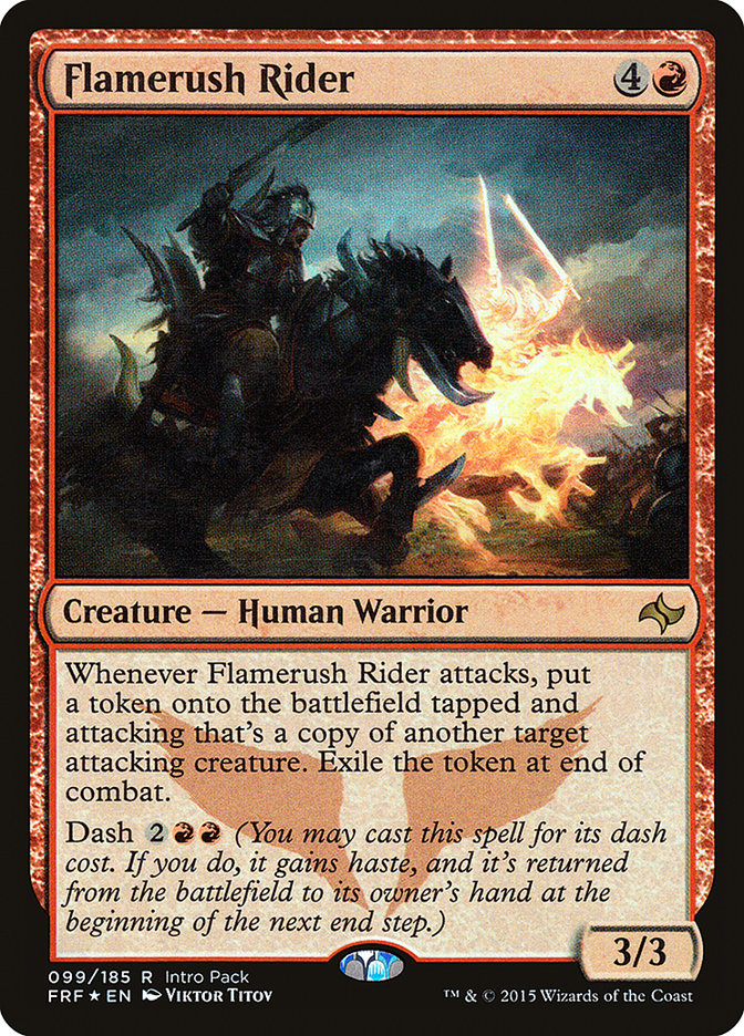 Flamerush Rider (Intro Pack) [Fate Reforged Promos] (PFRF 99)