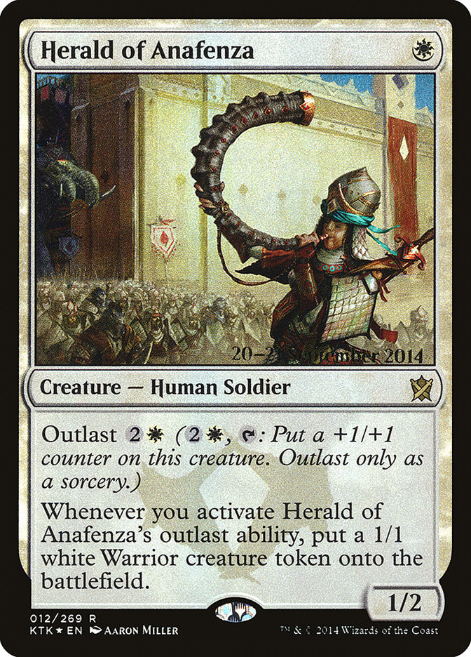 Herald of Anafenza  (Prerelease) [Khans of Tarkir Prerelease Promos] (PKTK 12S)