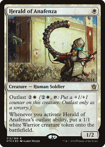 Herald of Anafenza  (Prerelease) [Khans of Tarkir Prerelease Promos] (PKTK 12S)