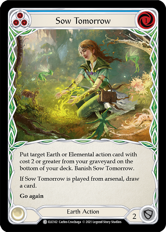 Sow Tomorrow (Blue) [ELE142] 1st Edition Rainbow Foil