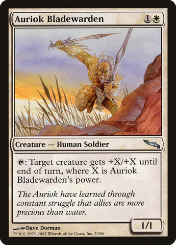 Auriok Bladewarden [Mirrodin] (MRD 3)