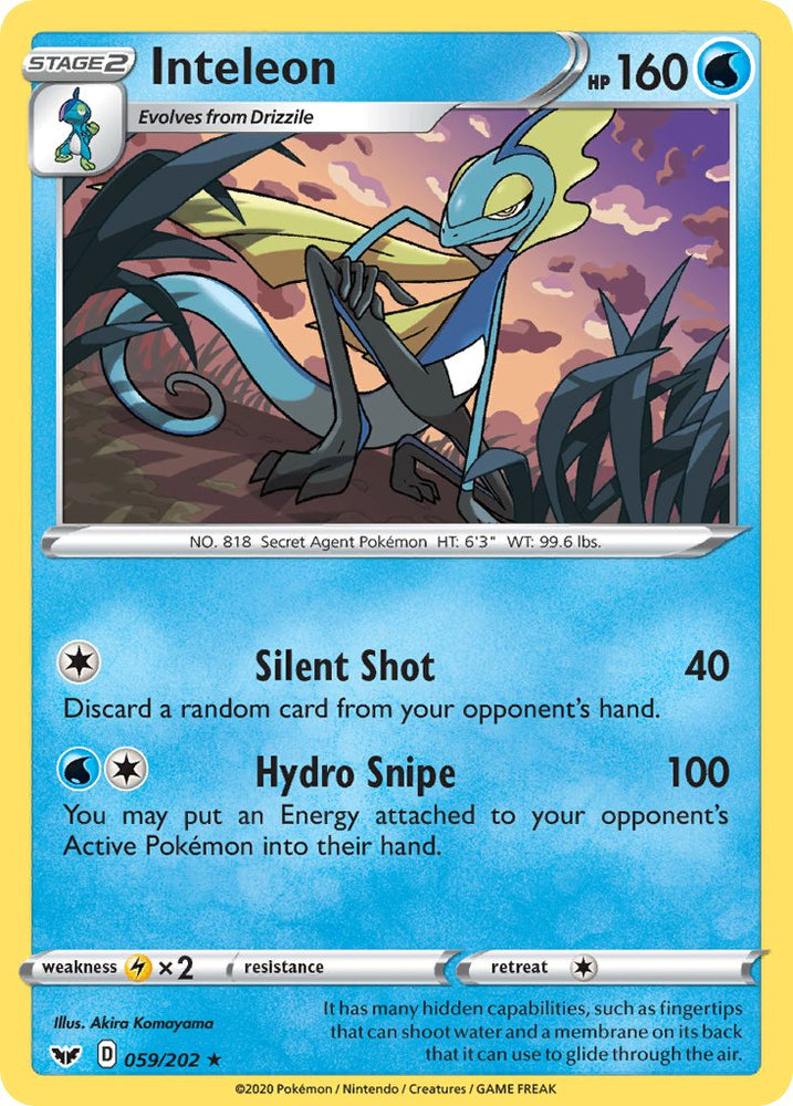 Inteleon (Cracked Ice Holo) (059/202) [Theme Deck Exclusives]