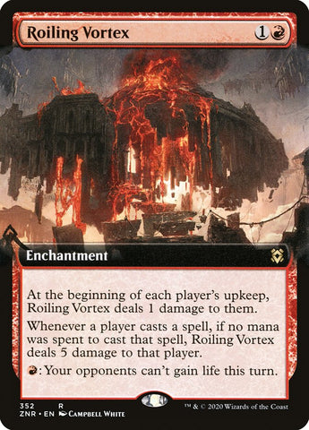 Roiling Vortex (Extended Art) [Zendikar Rising] (ZNR 352)