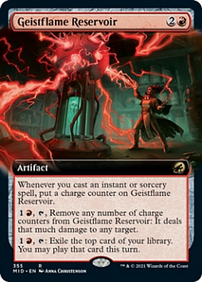 Geistflame Reservoir (Extended) [Innistrad: Midnight Hunt] (MID 355)