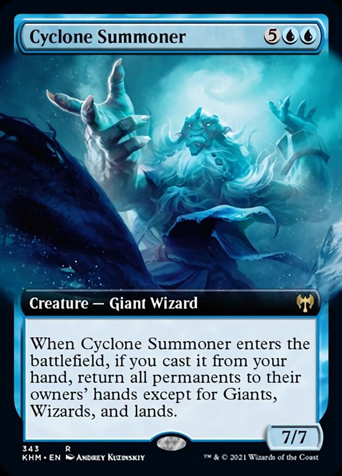 Cyclone Summoner (Extended Art) [Kaldheim] (KHM 343)