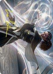 Clever Lumimancer Art Card (Gold-Stamped Signature) [Strixhaven: School of Mages Art Series] (ASTX 2)