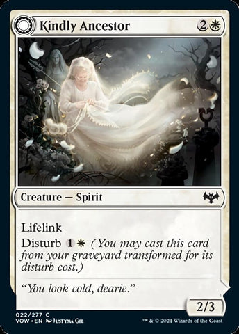 Kindly Ancestor // Ancestor's Embrace [Innistrad: Crimson Vow] (VOW 22)