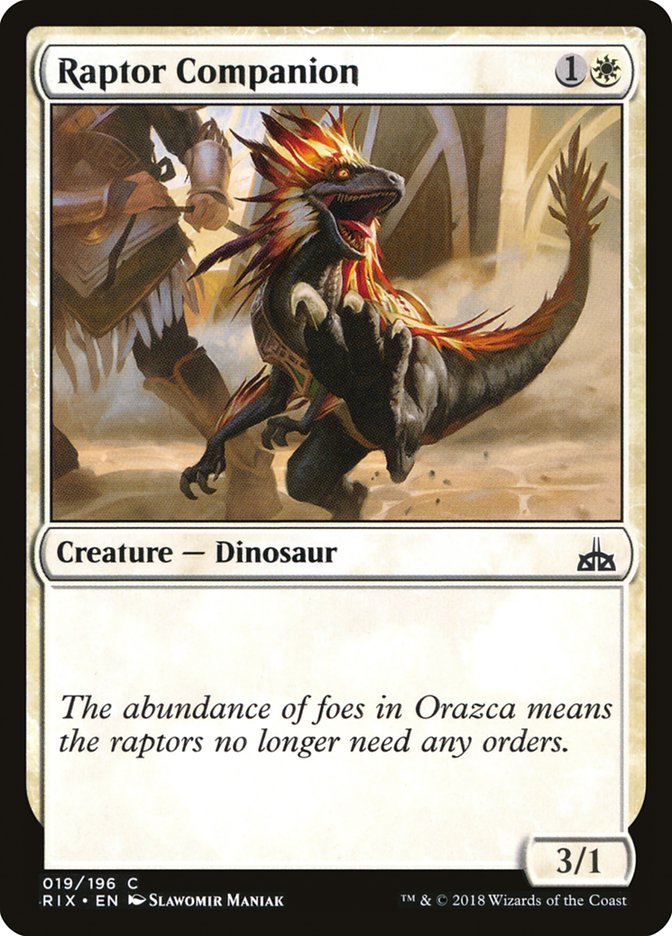 Raptor Companion [Rivals of Ixalan] (RIX 19)