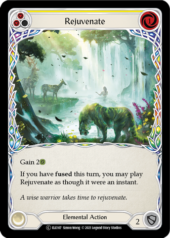 Rejuvenate (Yellow) [U-ELE107] Unlimited Rainbow Foil