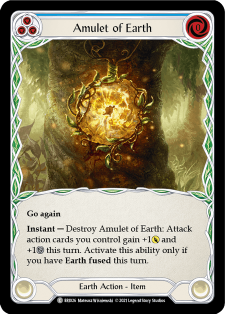 Amulet of Earth (Blue) [BRI026] 1st Edition Normal