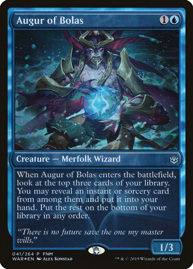 Augur of Bolas (FNM) [War of the Spark Promos] (PWAR 41)