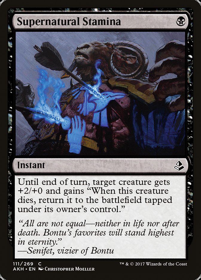 Supernatural Stamina [Amonkhet] (AKH 111)