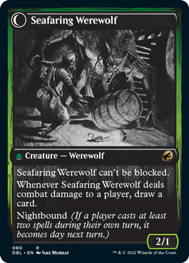 Suspicious Stowaway // Seafaring Werewolf [Innistrad: Double Feature] (DBL 80)