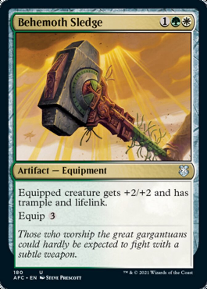 Behemoth Sledge [Dungeons & Dragons: Adventures in the Forgotten Realms Commander] (AFC 180)