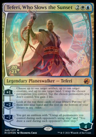 Teferi, Who Slows the Sunset [Innistrad: Midnight Hunt Prerelease Promos] (PMID 245)