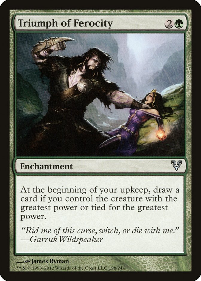 Triumph of Ferocity [Avacyn Restored] (AVR 198)