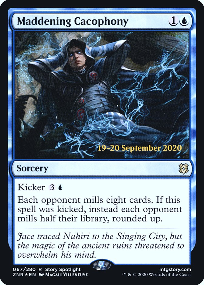 Maddening Cacophony  [Zendikar Rising Prerelease Promos] (PZNR 67S)