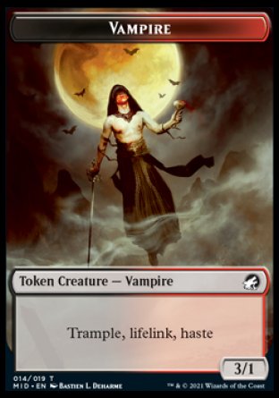 Vampire Token [Innistrad: Midnight Hunt Tokens] (TMID 14)