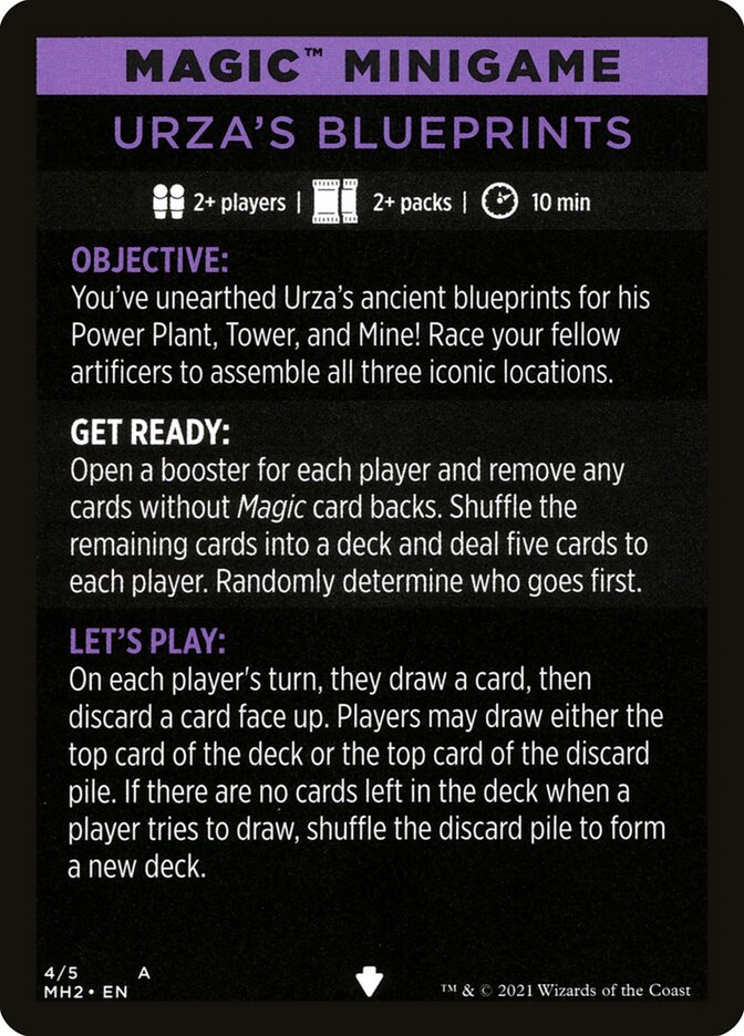 Urza's Blueprints (Magic Minigame) [Modern Horizons 2 Minigame] (MMH2 4)