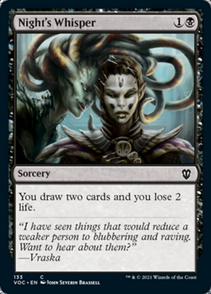 Night's Whisper [Innistrad: Crimson Vow Commander] (VOC 133)