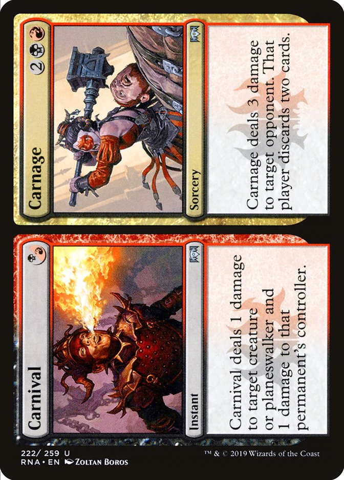 Carnival // Carnage [Ravnica Allegiance] (RNA 222)